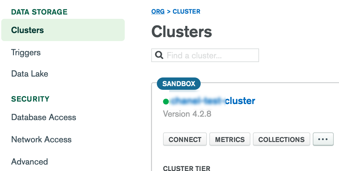 MongoDB Atlas Cluster