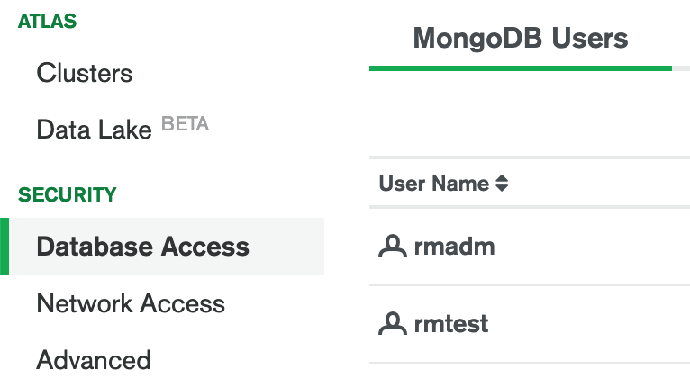 MongoDB Database Access